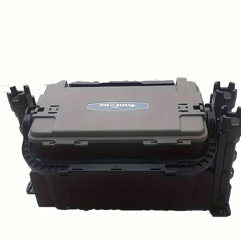 Double-Layer Outdoor Storage Box with Adjustable Dividers