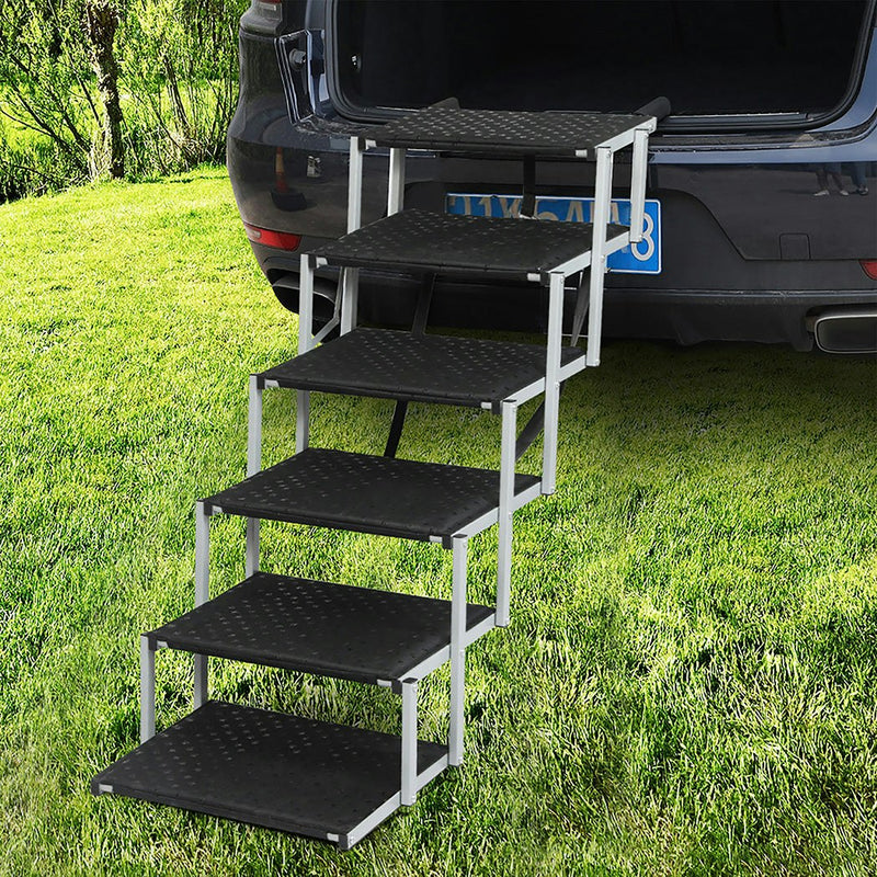 Pawz Dog Ramp Pet Stair Car SUV Travel Step Foldable Portable Lightweight Ladder