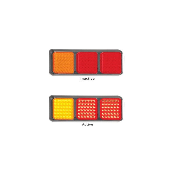 LED Autolamps 80BARRM Stop/Tail/Indicator 12-24 Volt, Blister