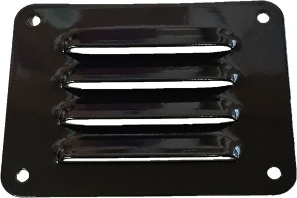 Ozvent Ventilation Grill Louvre Black 100mm x 75mm