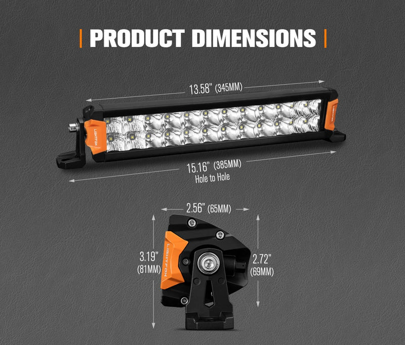 Rigel Series 12inch Osram LED Light Bar 1Lux @ 337m 8,320 Lumens