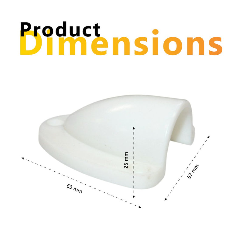 Exotronic Medium White Clamshell Cable Entry Cover