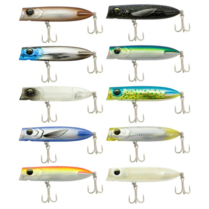 130mm Zerek Pug Face Popper Fishing Lure - 50g Topwater Popping Lure