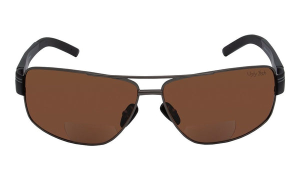Ugly Fish Iceberg PN21107 +2.00 Bifocal Gun Metal Frame/Brown Lens Sunglasses