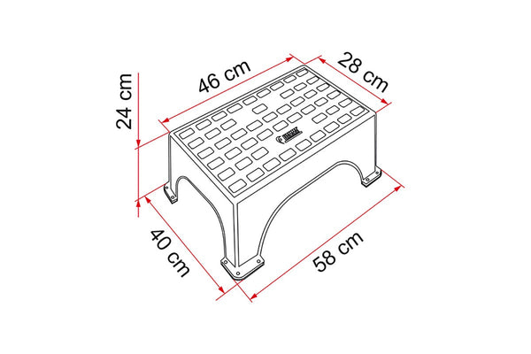 Fiamma 04630-01- Step Magnum - 200kg Rated