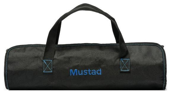 Mustad Fish Filleting Kit - 3 x Fishing Knives,Knife Sharpener in Roll Up Bag