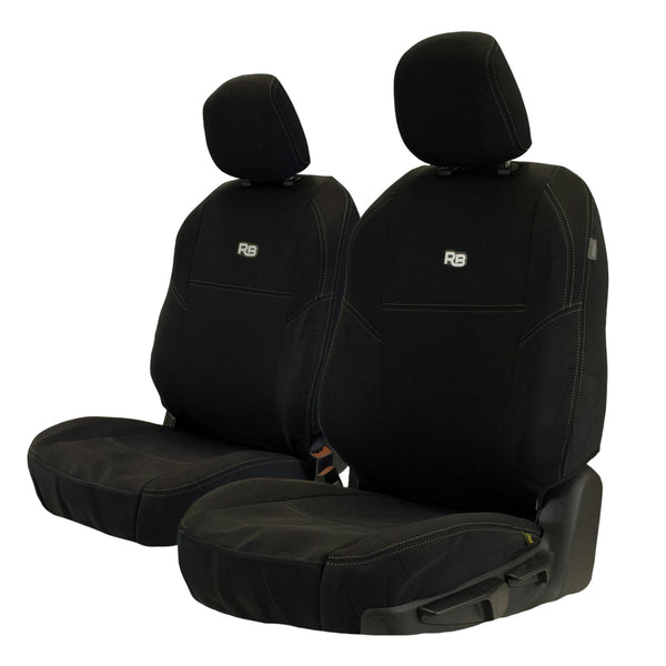 Razorback 4x4 GP4 Standard Neoprene 2x Front Seat Covers Suitable for a Isuzu D-MAX RT