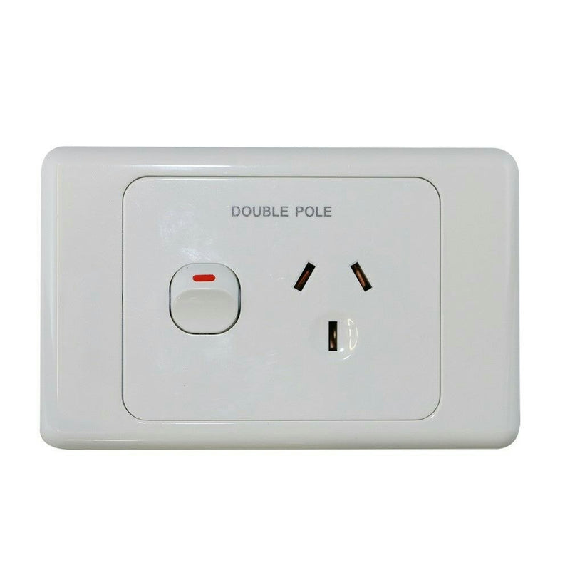 240V 15 AMP Single Power Point Double Pole