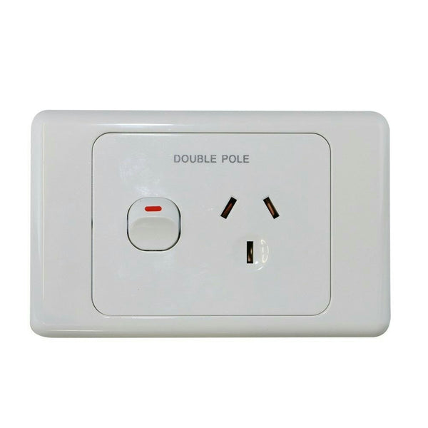 240V 15 AMP Single Power Point Double Pole