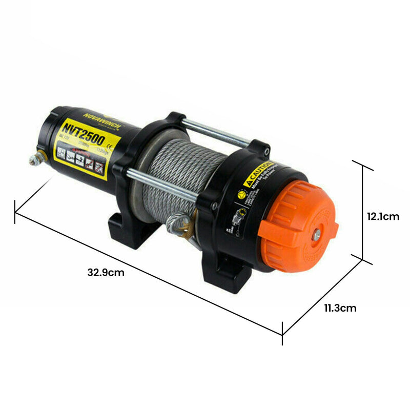 NovaWinch T Series 12V Electric Winch 1133KG 2500LBS