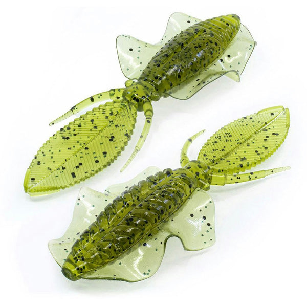 6 Pack of Chasebait 4.25 Inch 110mm Flip Flop Baits Soft Plastic Fishing Lures