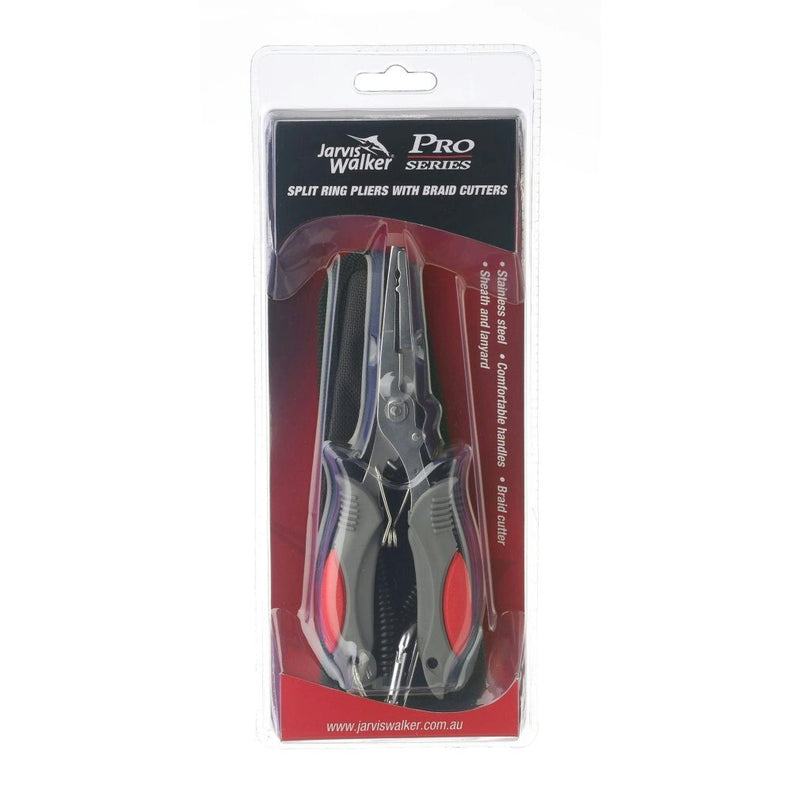 Jarvis Walker Pro Series Split Ring Fishing Pliers With Braid Cutters