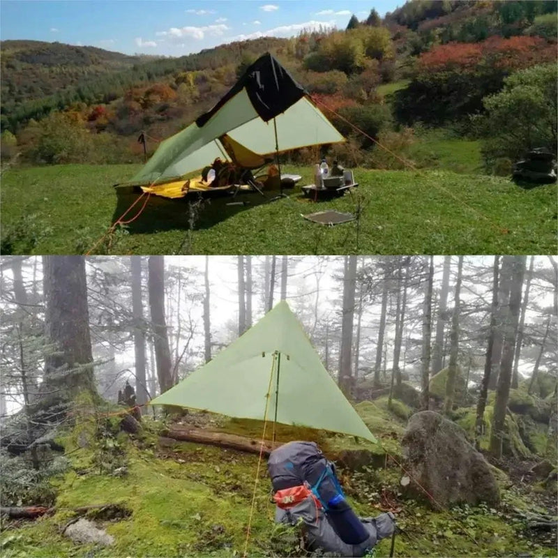 Ultralight Waterproof Flysheet Tent Shelter (Green)
