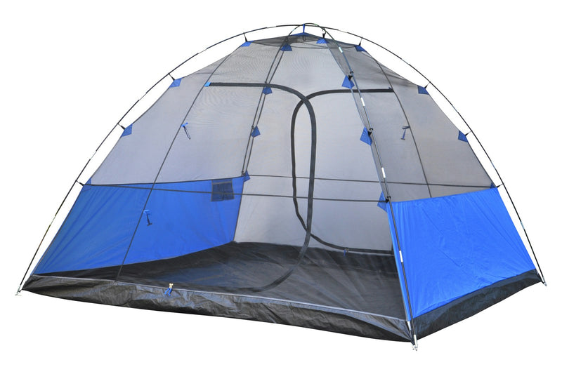 Wildtrak Tanami 6V Sleeping Dome Tent w/ Carry Bag Outdoor Camping Shelter Blue