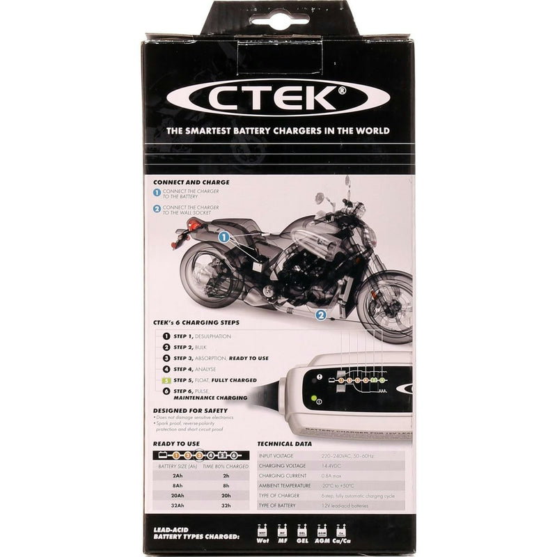 CTEK CHARGER 800MA 6 STAGE - .08AMP