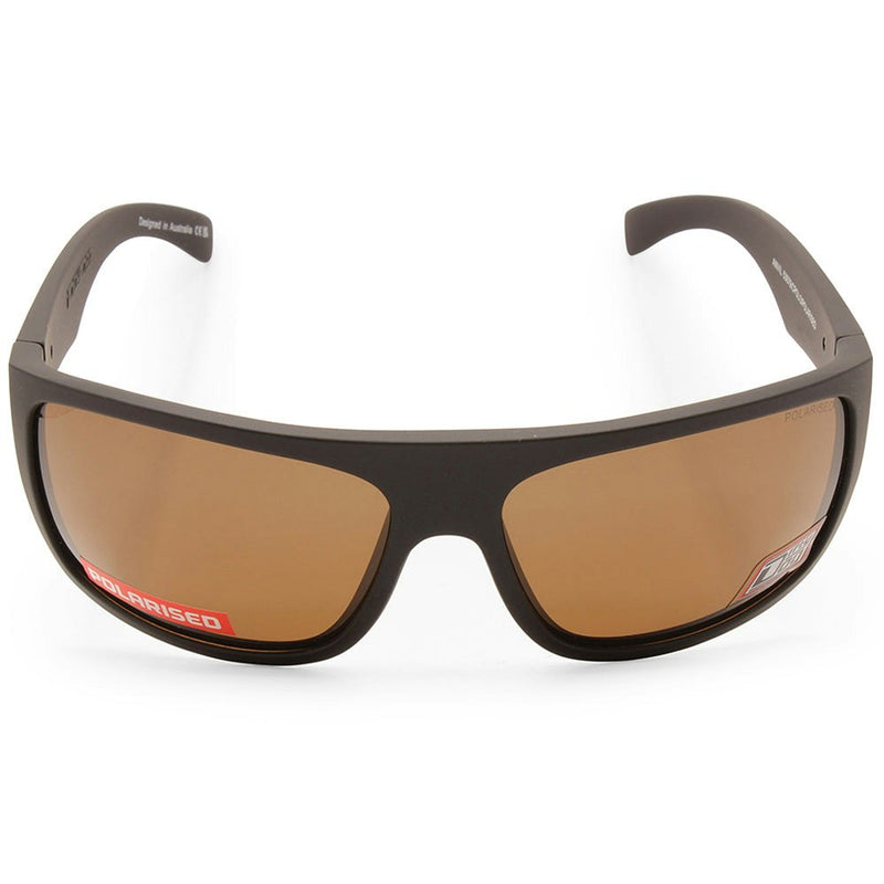 Dirty Dog Anvil Satin Satin Black/Brown Unisex Polarised Sunglasses 53679