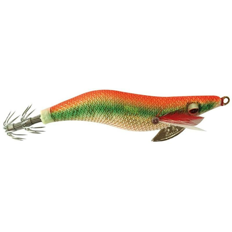 Size 2.5 Orange Tsunami Pro Deluxe Egi Squid Jig Lure