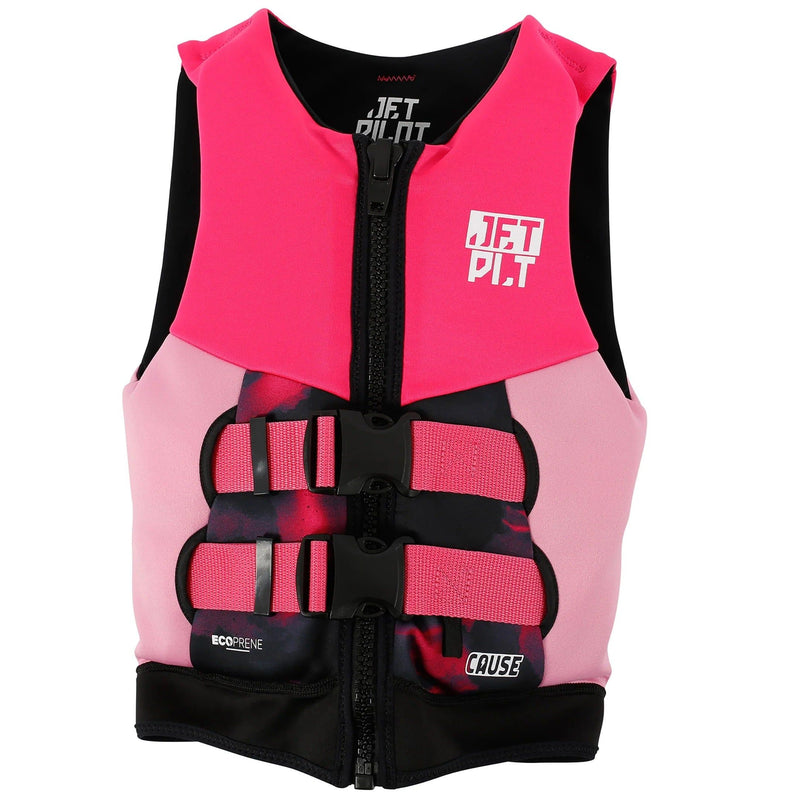 Jetpilot Cause Pink Girls Neoprene L50s PFD Life Jacket Vest Sizes 3-14