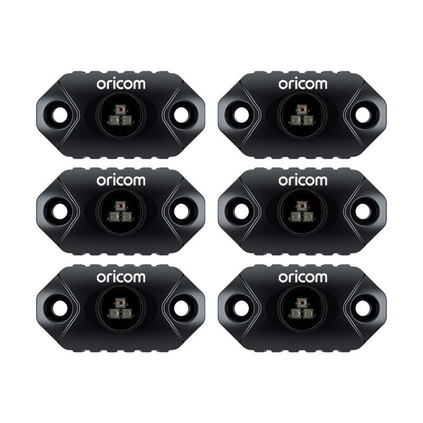 ORICOM App Controlled LED Rock Light 6 Pack RGB