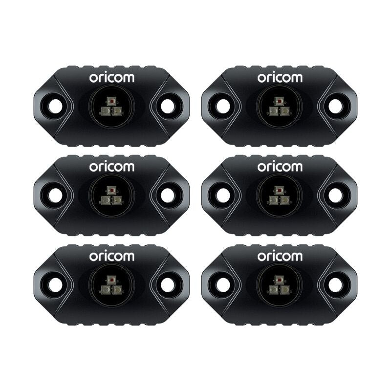 ORICOM App Controlled LED Rock Light 6 Pack RGB