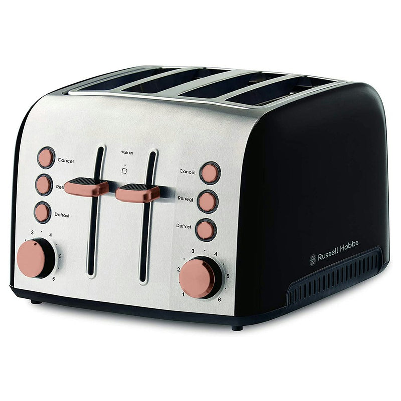 Russell Hobbs Brooklyn Kettle & 4 Slice Toaster Copper Combo