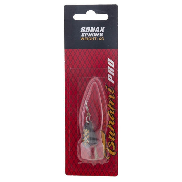 Size 1 Black Blade/Red & Yellow Tsunami Sonax Spinner Lure - 4gm Spinner