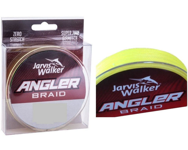 150yd Spool of 30lb Jarvis Walker Angler Braid - Chartreuse Fishing Braid