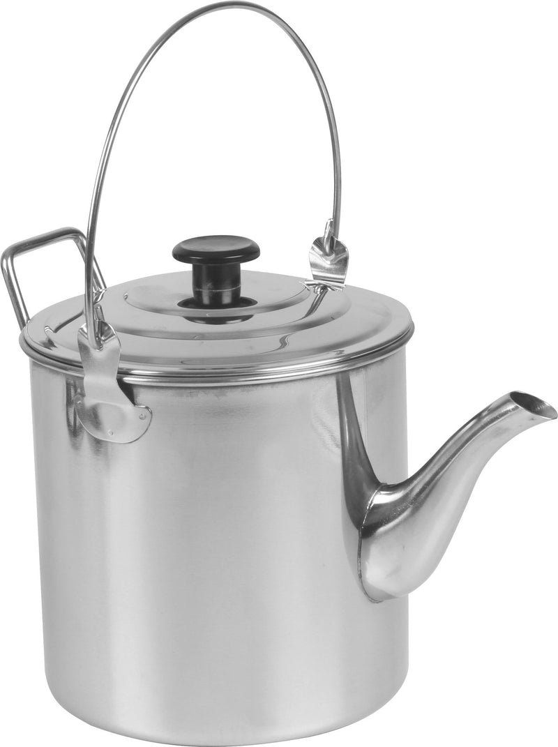 Wildtrak 2800ml Stainless Steel Billy Teapot Camping Water Boiler Container SLV