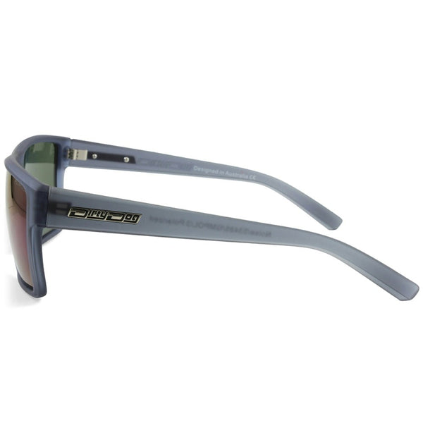 Dirty Dog Noise 53485 Crystal Satin Black/Fusion Mirror Polarised Sunglasses