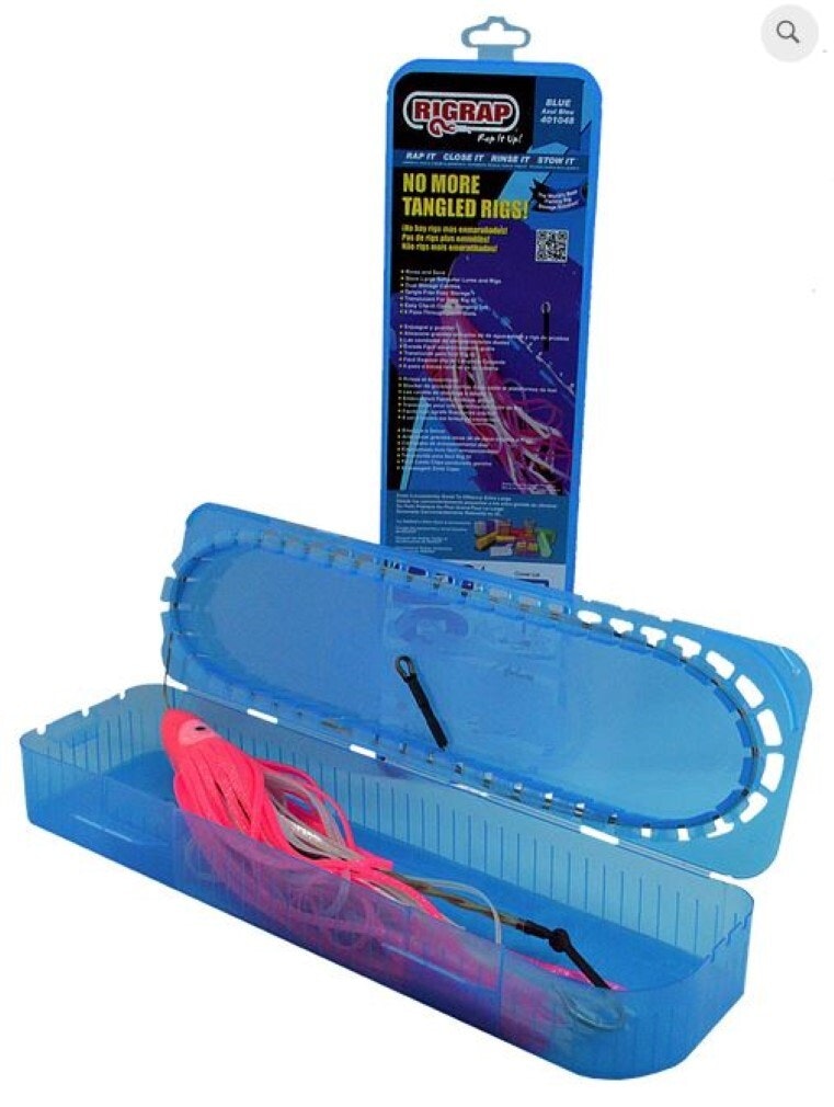 Rigrap 401048 Large Fishing Lure Box - Tangle Free Rig/Lure Storage Solution