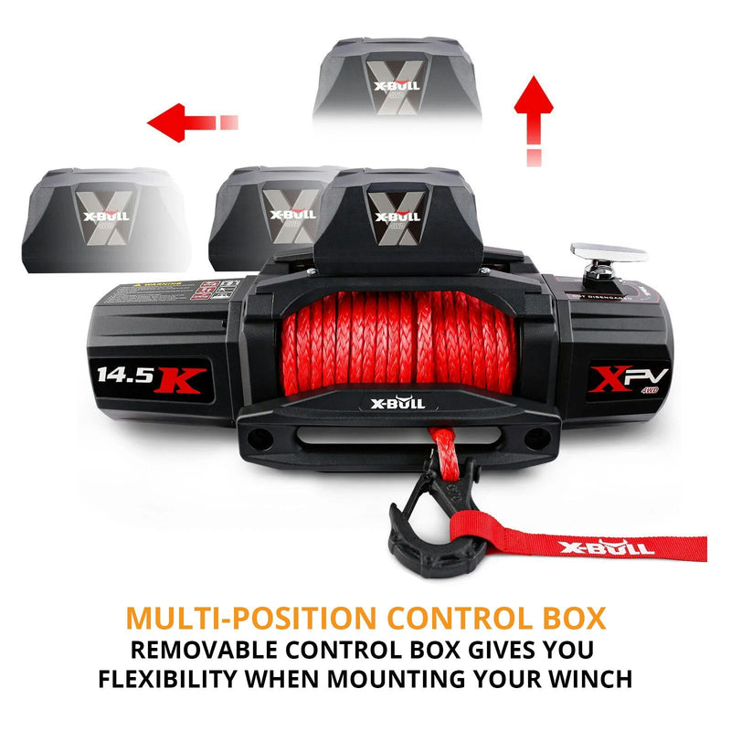 X-BULL Electric Winch 14500LBS Synthetic Rope