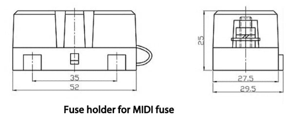 Victron Fuse Holder for MIDI Fuses with Cover