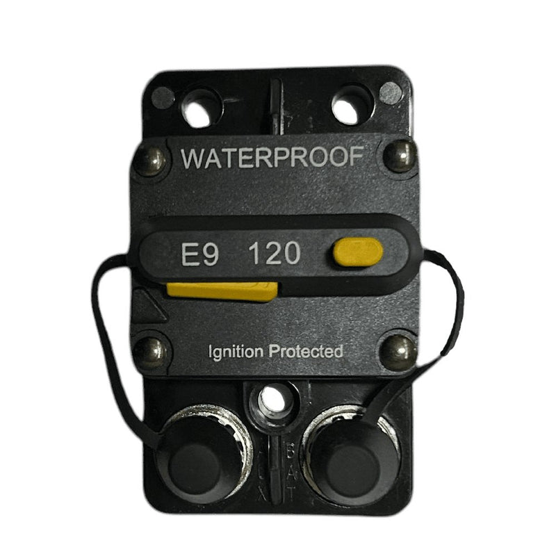 Exotronic 120A Surface Mount Waterproof DC Circuit Breaker - Side by Side