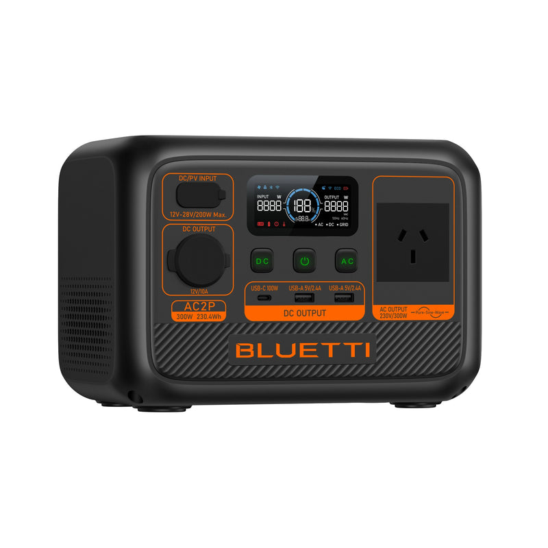 BLUETTI AC2P Portable Power Station | 300W 230.4Wh