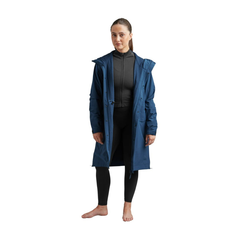 Women's Pursuit Waterproof Lightweight Changing Robe Jacket - Ocean Blue