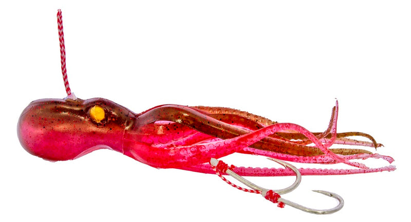 4" Mustad Mini InkVader Assist 30g Octopus Soft Bait Fishing Lure - Gold Eye