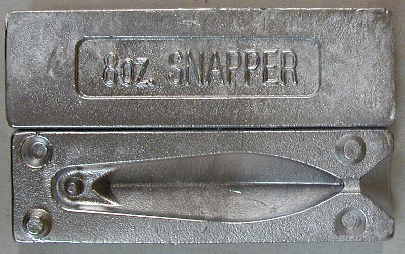 Seahorse 8 oz Snapper Sinker Mould  - Made In Australia