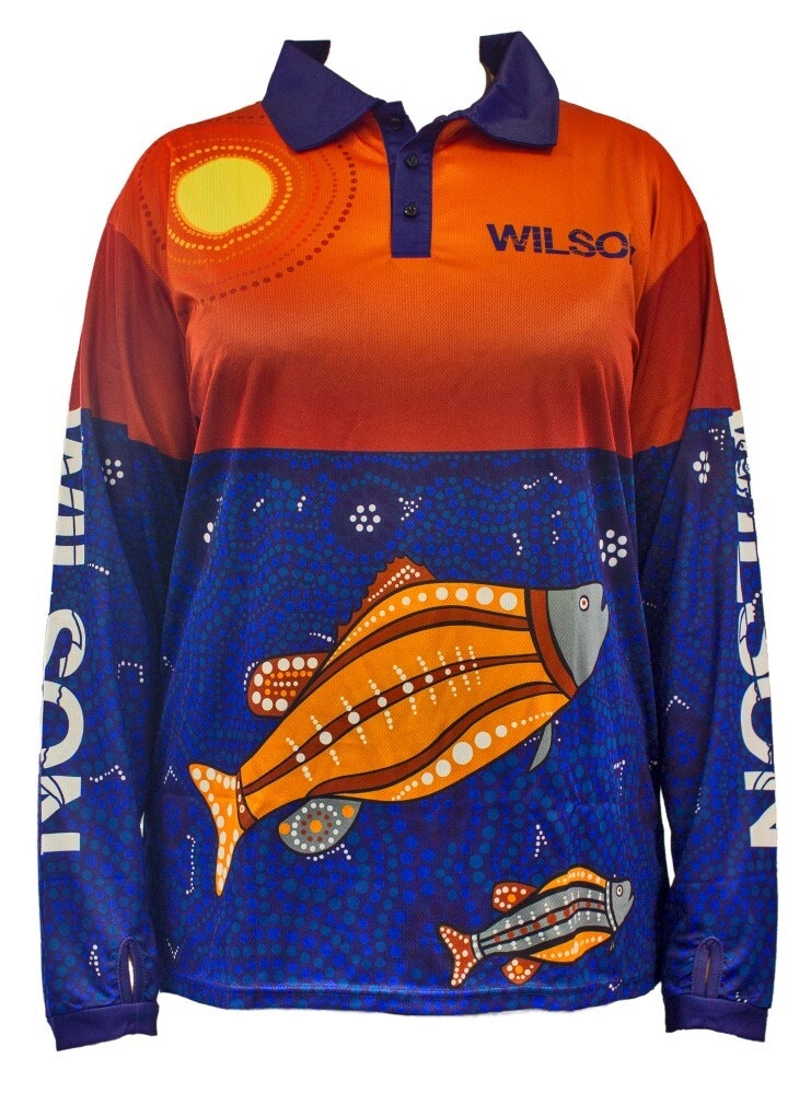 Wilson Sunset Barramundi Brad Hore Tournament Long Sleeve Fishing Shirt