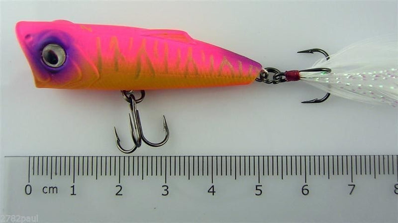 Brand New 50mm  Zerek Poparazzi 4.5 grams Top Water Popping Fishing Lure