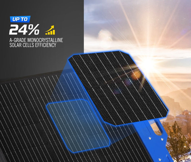 Atem Power 300W Flexible Folding Solar Panel Kit 12V Solar Mat Blanket Camping