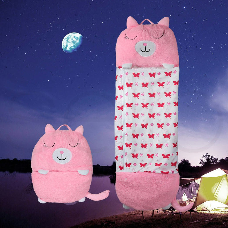 Mountview Sleeping Bag Child Pillow Stuffed Toy Kids Bags Gift Toy Cat 135cm S