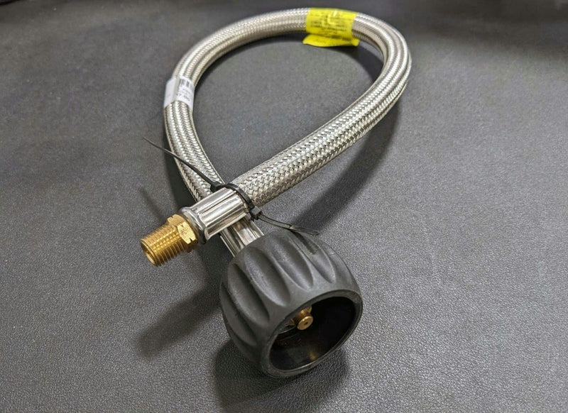 Plenty River Plumbing PR5355 Single Gas Regulator Flexi Hose 600mm