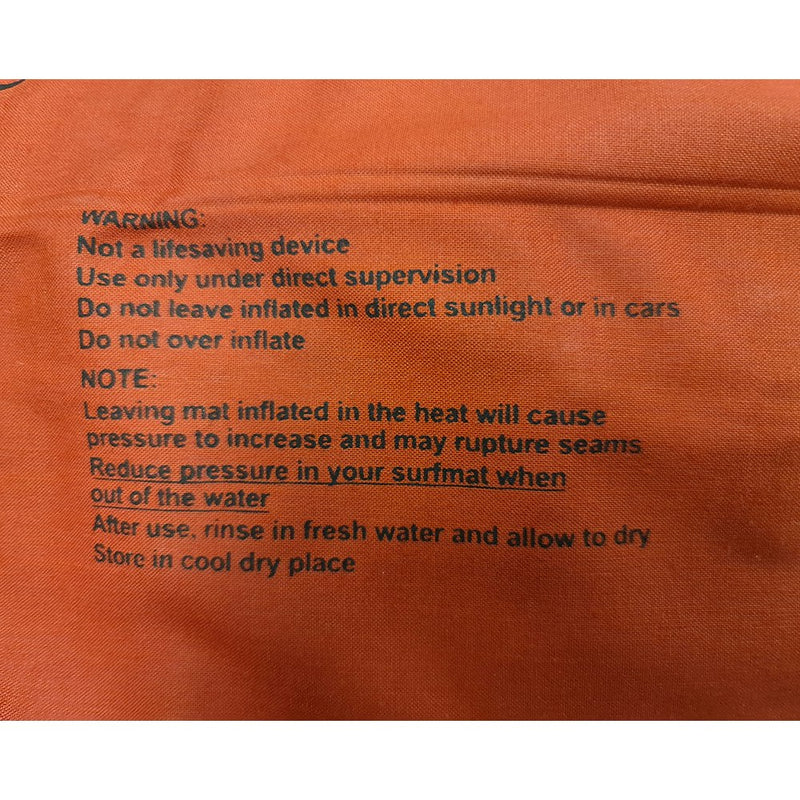 Redback 130cm Aussie Wedge Original Beach Surf Bodyboard Cotton Fabric Top Red