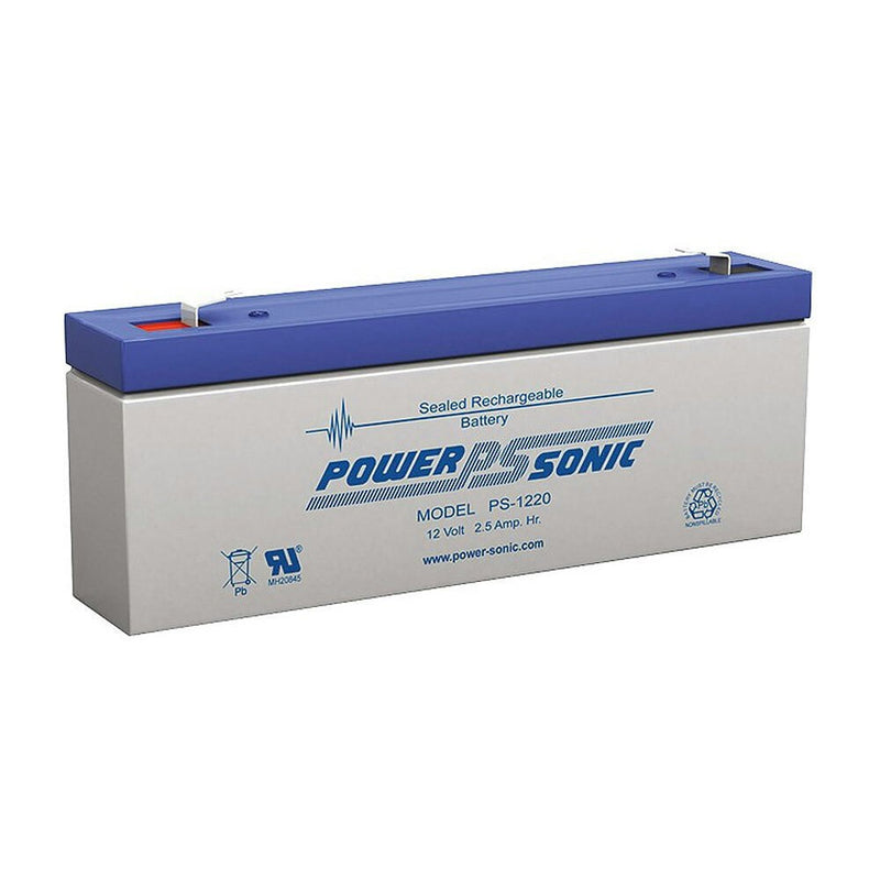 2PK Power Sonic 12V 2.5Amp Rechargeable Battery F1 Terminal Sealed Lead Acid