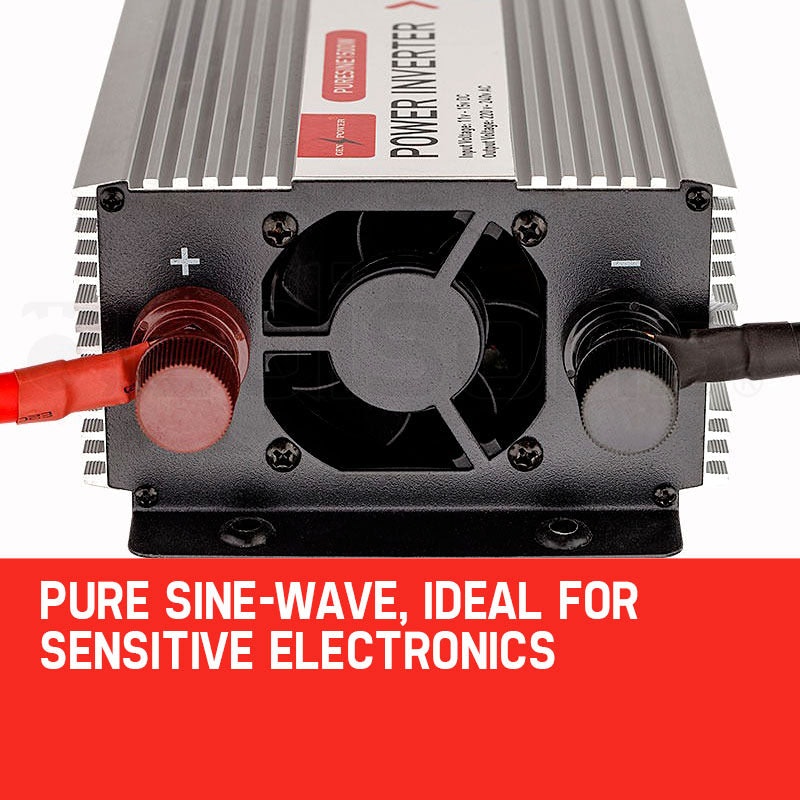 NNEMB Pure Sine Wave 1500W/3000W 12V/240V Power Inverter Caravan Boat CarPlug