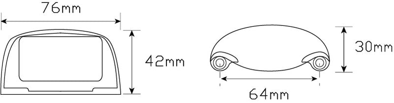 LED Autolamps 35BLM Licence plate lamp Blister Single