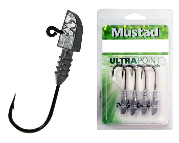 1 Packet of Size 1/0 Mustad Darter Jigheads - Choose the Weight