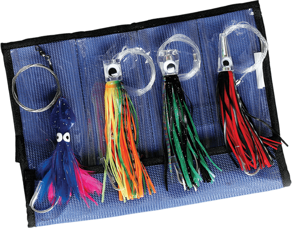 Williamson Master Kit - 4 x Assorted Trolling Lures in Mesh Lure Wrap