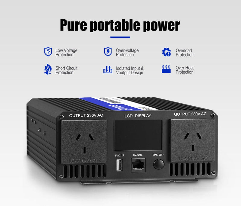 Atem Power Pure Sine Wave Inverter 1500W Max 3000W