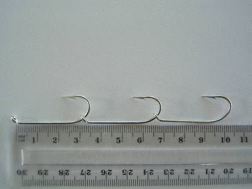 Mustad Pre-Rigged Gang Hooks 1/0 3 Hooks 3 Sets Kirby